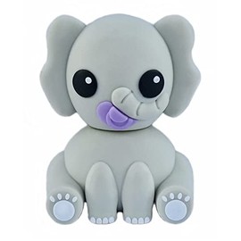 Ulticool - Elephant 32 GB - Baby with Dummy - USB Flash Drive - Original Unique USB Stick - Memory Stick Data Storage - Stick - Grey / Purple
