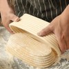 2 Pack 10 Inch Banneton Bread Proofing Basket, Oval Sourdough