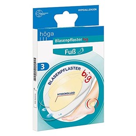 Blasenpflaster big Höga 9,6 cm x 6,6 cm, 3 Stück, Hydrokolloidpflaster