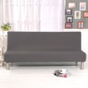 Funda de sofá cama sin brazos, de color sólido, de