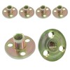 Hordion 24Pcs 3/8"-16 Carbon Steel T Nuts, Round Base Plate