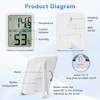 PAIRIER Portable Digital Thermometer Hygrometer Indoor with High Accuracy LCD
