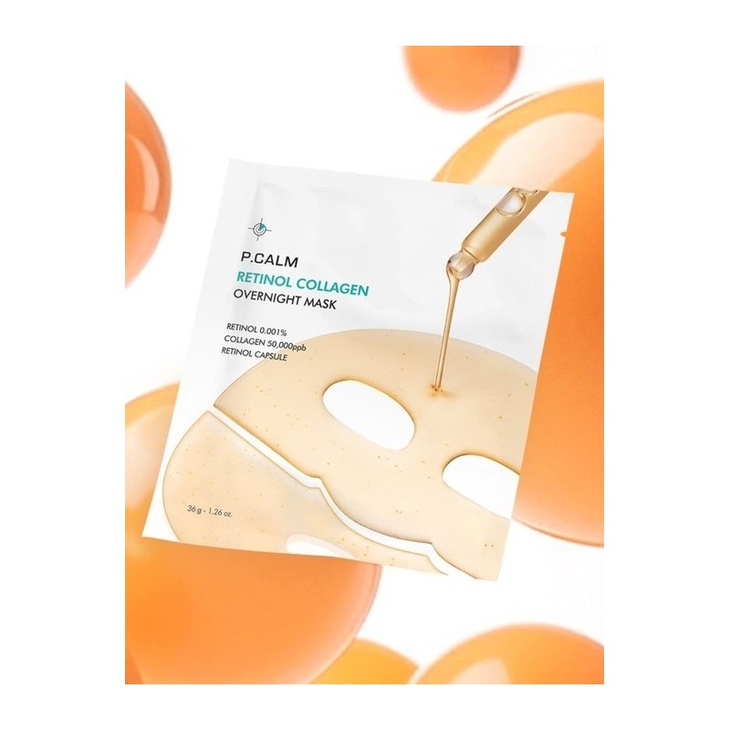 Retinol Collagen Overnight Mask 36g 4 Pieces (1 Box) /