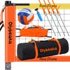 Outdoor Professional Volleyball Net Set for Backyard Beach with Adjustable