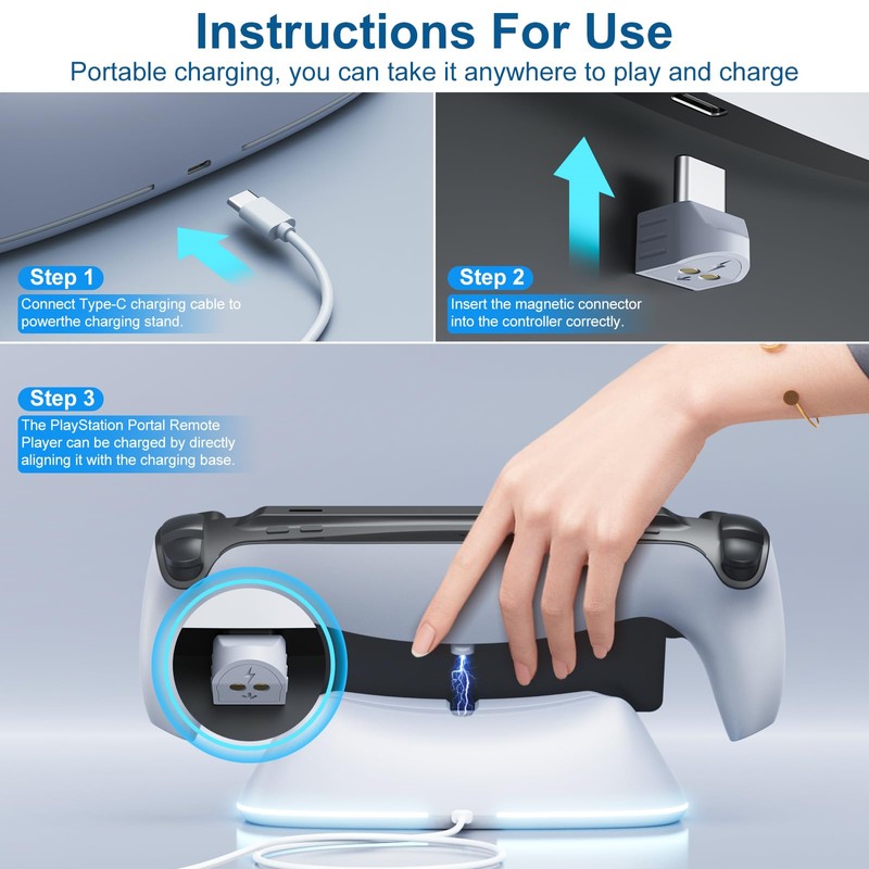 APTGAME Charging Stand for PS Portal Remote Player, PS Portal