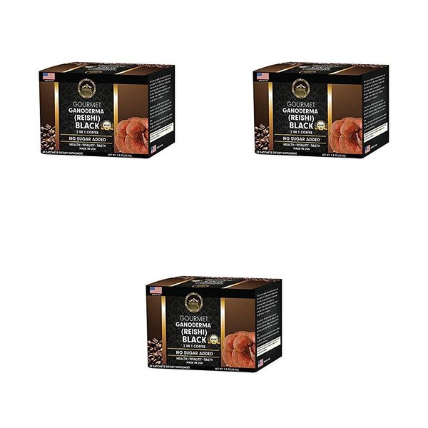 Eternal Gourmet Ganoderma (REISHI) Black Coffee 2 in1 Made in