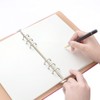 A5 Blank Paper, Refills for Filofax Planner/Binders/Organizer, 6 Hole Punched,