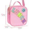 Linkidea Pink Cartoon Pattern Lunch Tote Bag for Kids, Portable