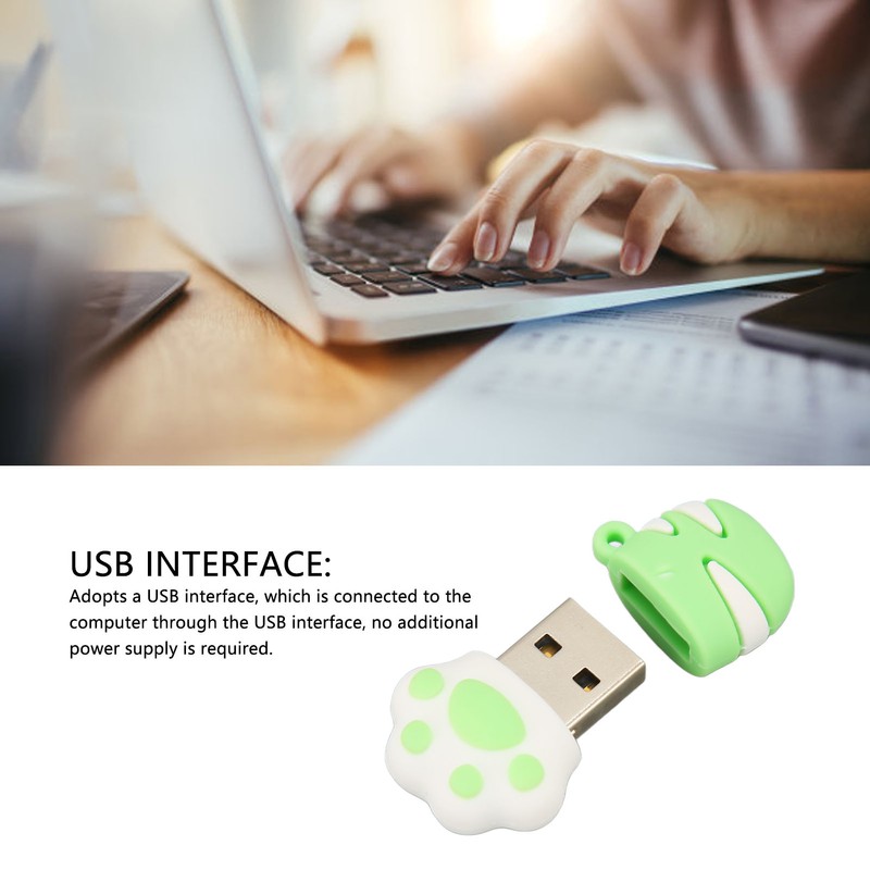 Cartoon Flash Drive Cute Cat Paw Shape Anti Electromagnetic Interference