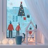 Scandi Family Winter Scene Window Stickers (2 Sheets) | Christmas