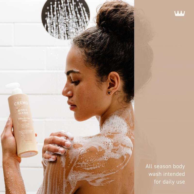 Cremo White Jasmine Amber Skin Moisturizing Body Wash for Women,