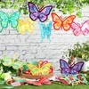 Eersida 32 Pcs Butterfly Suncatchers Paper Craft Set DIY Butterfly