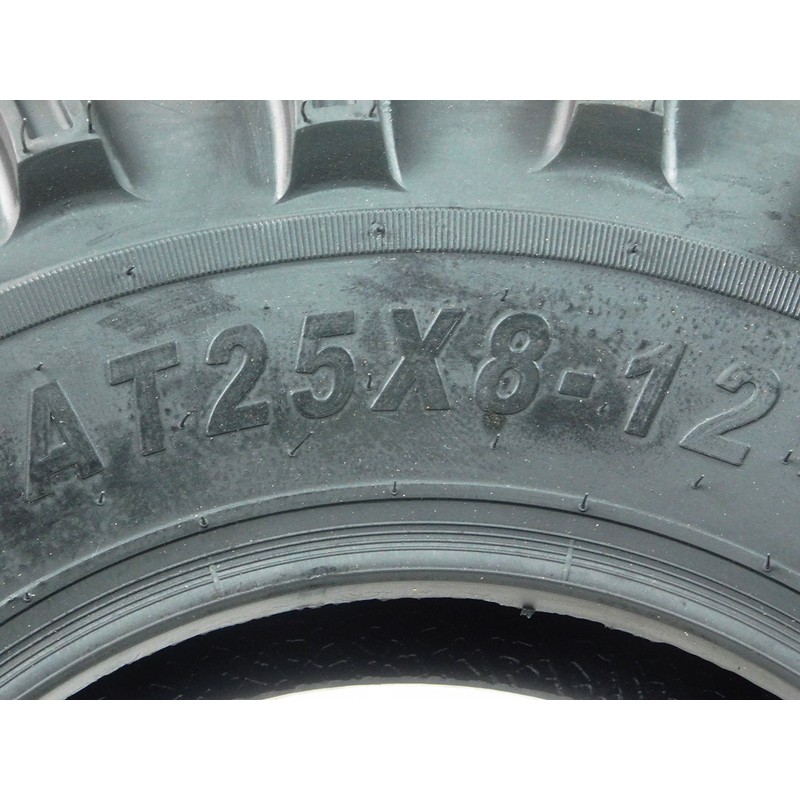 MASSFX 25x8-12 Front Tire for All-Terrain (ATV), Utility-Task (UTV), and