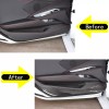 cartiangoUS Real Carbon Fiber Car Door Anti Kick Panel Cover