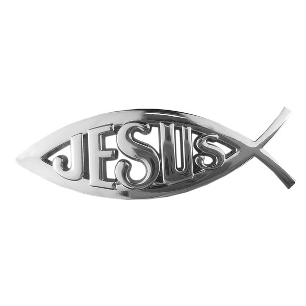 Jesus Fish Emblem Jesus Fish Badge Christian Fish Symbol Decal