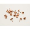 WAKAI 5P-10 Copper Drum Studs 10, 0.4 x 0.6 inches