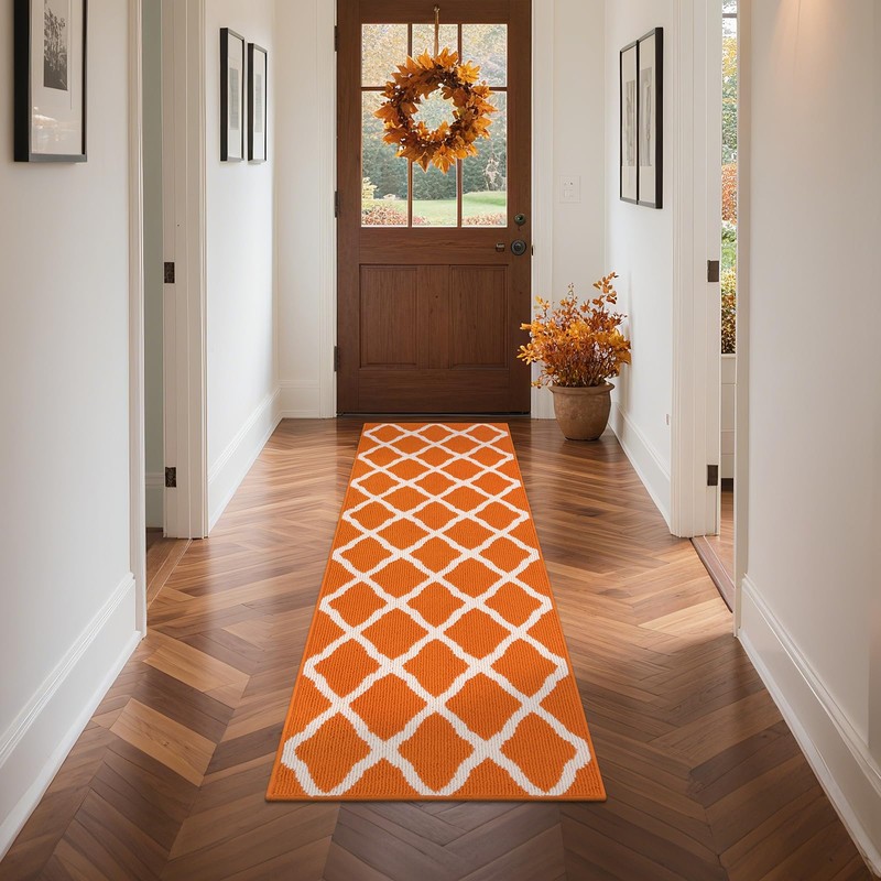 SHACOS Fall Runner Rugs 2'x8' Dirt Trapping Non Slip Washable