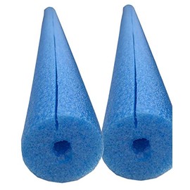 Flex Connex Clamp On Foam Jumbo 60" Noodles for Padding or Bumpers-Cargo Racks 2 Pack (Blue)