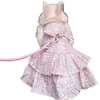 Rabbit Leash and Harness Set Adjustable Bunny Dress Clothes Outfit