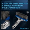 BlueStars Heavy Duty 5in Swimming Pool Brush with Stainless Steel