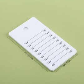 Acrylic Eyelash Extension Pallet, Grafting False Eyelash Organizer Extension Pad Lash Tray Adhesive Glue Palette Individual Holder (White A 4.72x2.75inch)