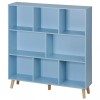 Segawe 8 Cube Storage Organizer, 3 Shelf Wood Bookshelf Storage