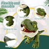 10 PCS Dinosaur Action Figures Set, Movable Mouths Biting Finger
