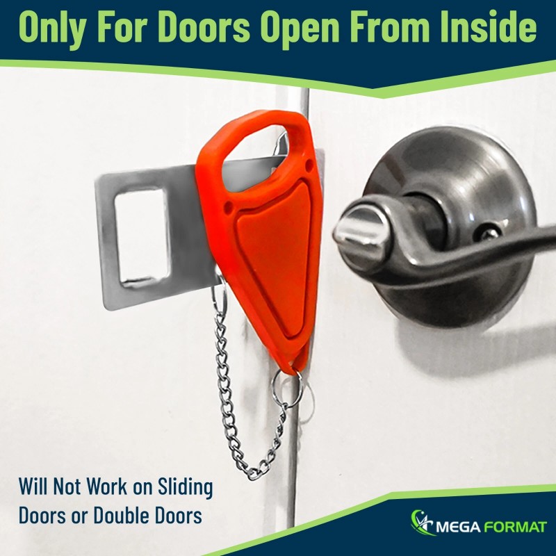 Mega Format 100 QTY - Hotel Door Locks for Travelers,