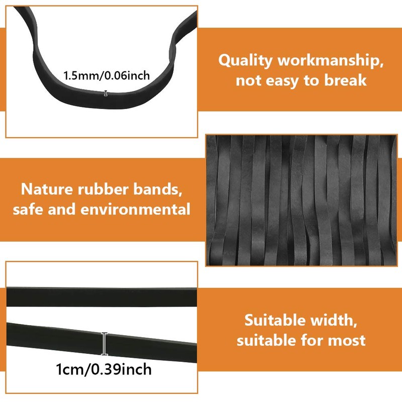 WANTOUTH Rubber Bands 35 Pcs Large Thick Elastic Rubber Bands