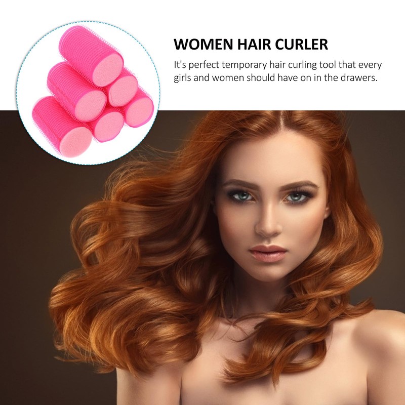 Uonlytech 8pcs Hair Sponge Curlers Hair Rollers Set Self Grip