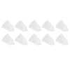 10Pcs 3 Hole White Hearing Amplifier Domes Earbud Tips Soft