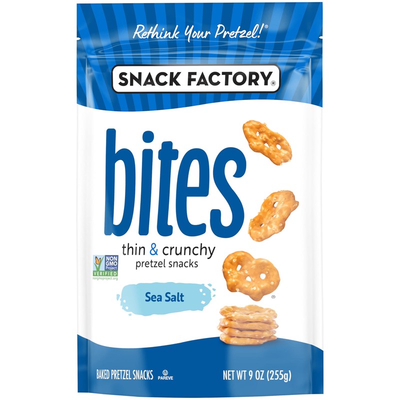 Snack Factory Sea Salt Bites, 9 Oz Bag