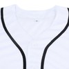 Aumudle Mens Baseball Jersey Blank Plain Button Down Shirts Short