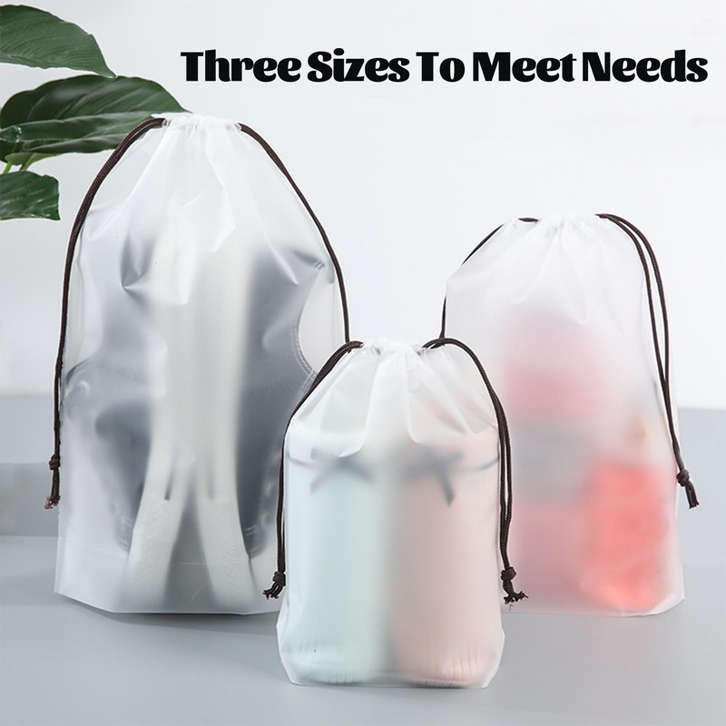 antolo Shoe Bag with Drawstring PE Shoe Bag, Waterproof Drawstring