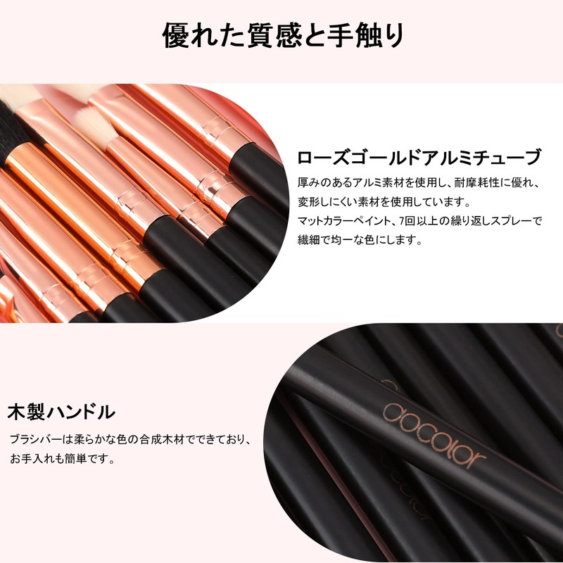 Docolor Eye Shadow Brush, Makeup Brush Set, 10 Pieces, Popular,