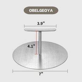 OBELGEOYA 7-Inch Stainless Steel Tortilla Press Maker – Manual Roti Maker and Dough Press for Flour Tortillas, Corn Tortillas, Gluten-Free Wraps, Quesadillas, Flatbreads, Steak Press & Mushroom Press