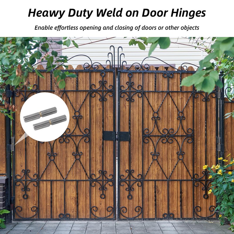 10 Pack Weld On Barrel Hinges 2-1/2" Long, 3/8" Diameter