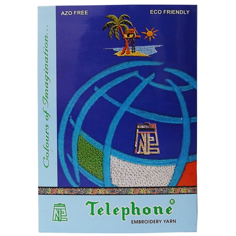 Telephone Threads AZO Free Viscose Rayon Embroidery Thread Shade Card