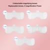 Headband Magnifier 4 LED Bright Lights 5 Detachable Optical Lenses