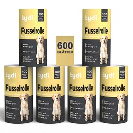 Tydi Lint Roller - 600 Sheets Only for Lint Roller Refills - 100 Sheets Per Sticky Refill Roll - Lint Roller Pet Hair - Cat Hair Remover - Dog Hair Removal - Lint Roller Clothes