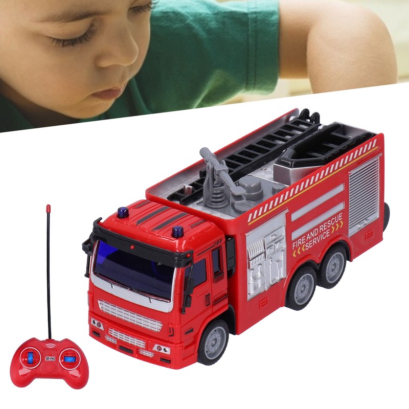 1:30 Fire Fighting Truck Model Remote Control Light Sound Simulation