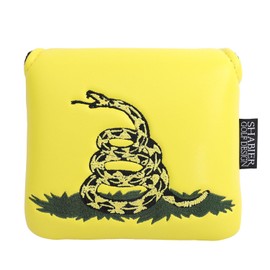 SHABIER Yellow Golf Large Mallet Headcover with Snake Design for Golf Putter Club