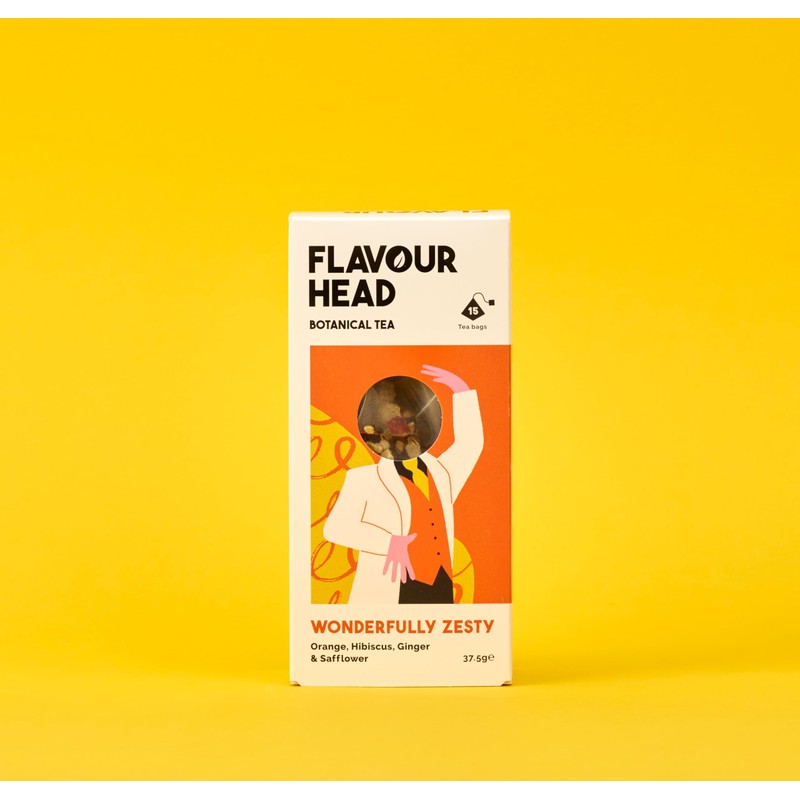 Flavour Head Wonderfully Zesty I Orange, Ginger, Hibiscus & Safflower