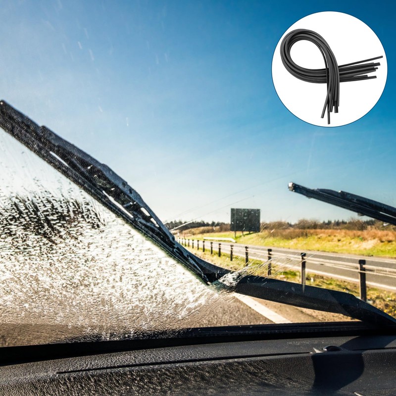 Pack of 9 Universal Windscreen Wiper Rubber, Wiper Rubber, Replacement