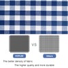 HOPLEE Summer Navy Blue Pillow Covers 18x18 Farmhouse Gingham Pillows
