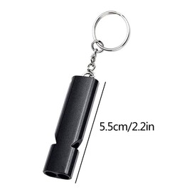 DBAILY Pack of 9 Whistle, Signal Whistle, Loud Emergency Whistle, Metal Emergency Whistle with Key Ring, Stainless Steel Whistle for Camping, Outdoor, Emergency, Survival Whistle