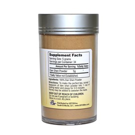 Dan Shen Powder Salvia Miltiorrhiza Powder Red Sage Root Powder 丹参粉 120mesh (6oz)