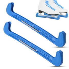 DELAESI Blade Protector, Ice Skate Cover, Figure Skate Protector with Spring, Adjustable Ice Skate Blade Protection, Figure Skating Accessories for Most Ice Skate Sizes (Blue)