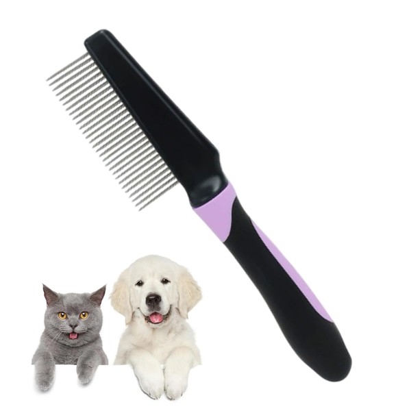 Flohkamm für Hunde & Katzen, Sanft & Sicher Dank Abgerundeter