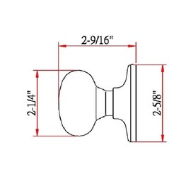 Design House 753293 Cambridge Dummy Door Knob, Satin Nickel (Pack of 2)